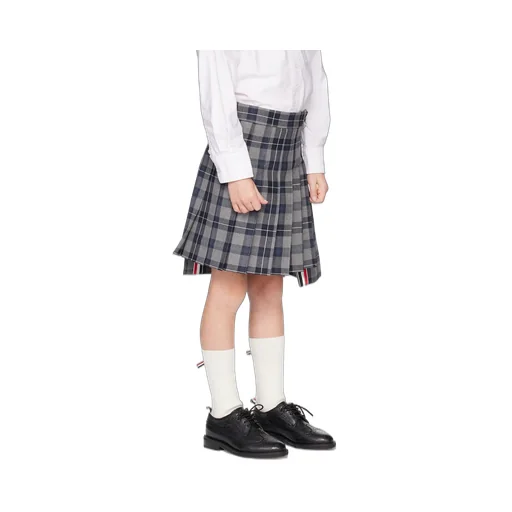 Pleated Tartan Skirt