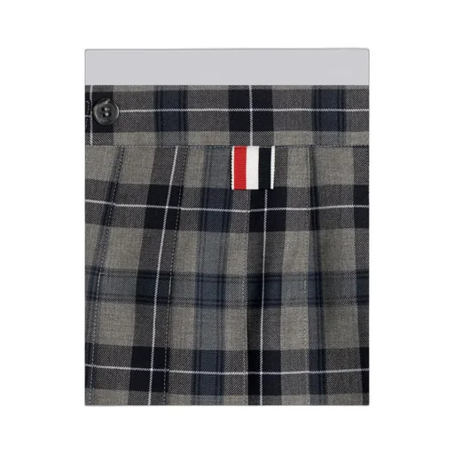 Pleated Tartan Skirt