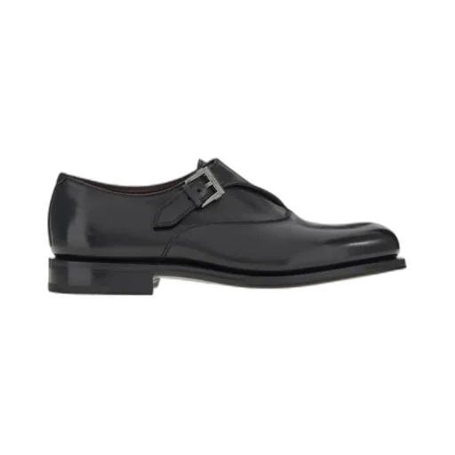 Leather Buckled Monkstrap Shoes