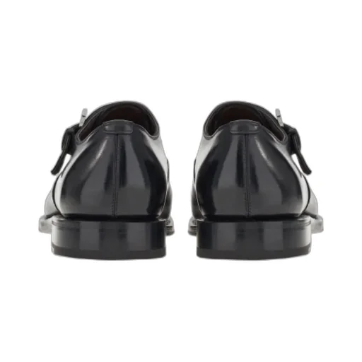 Leather Buckled Monkstrap Shoes