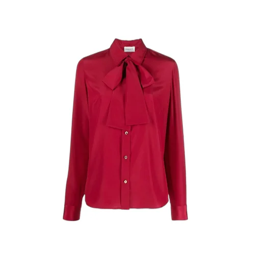 Pussy-Bow Collar Blouse