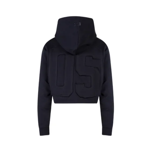 Logo-Patch Cropped Hoodie