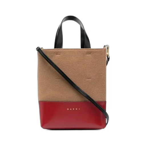 Two-Tone Logo Tote Bag