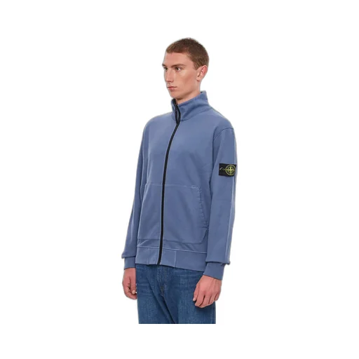 Compass-Patch Zip-Up Sweatshirt