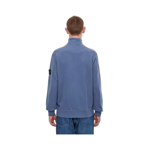 Compass-Patch Zip-Up Sweatshirt