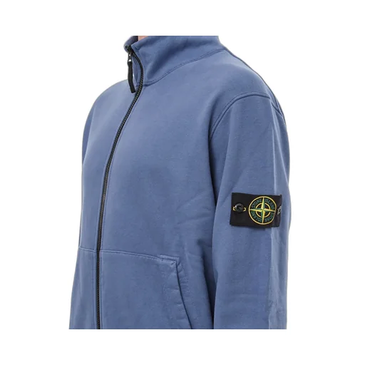 Compass-Patch Zip-Up Sweatshirt