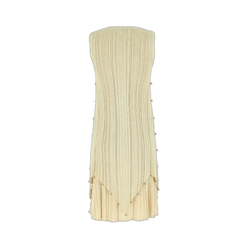 Bottega Veneta Embellished Pleated Mini Dress