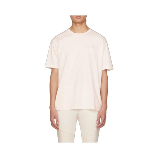 Cotton T-Shirt With Small Balmain Paris Logo