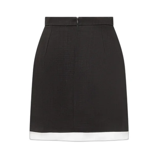 Casablanca Curved Cut-Out Detailed Mini Skirt