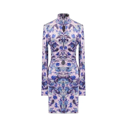 Gram Velvet Floral Mini Dress