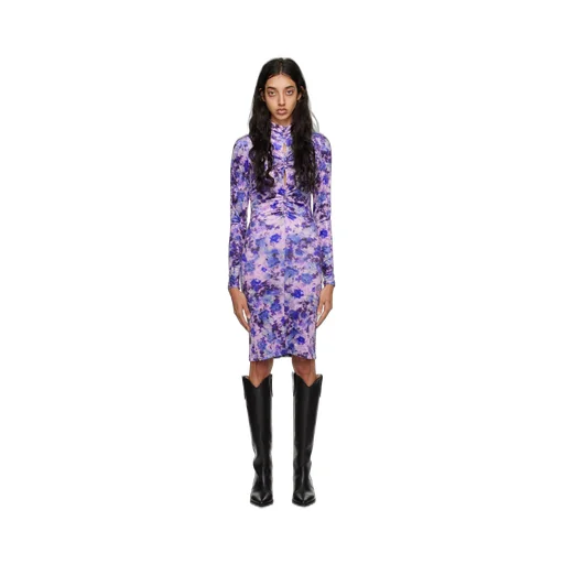 Gram Velvet Floral Mini Dress