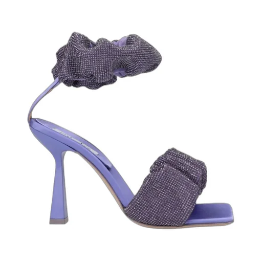 Sebastian Cher Crystal Heeled Sandals
