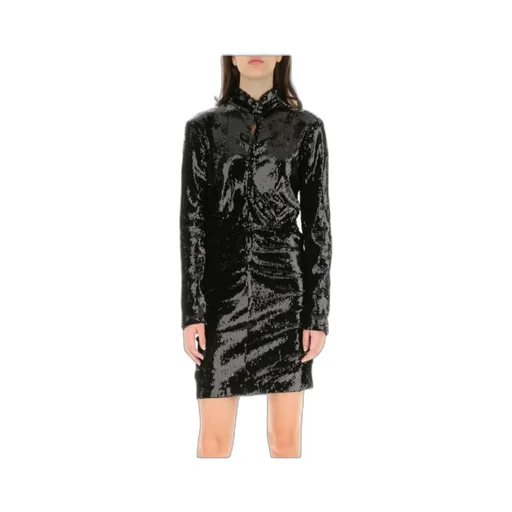 Isabel Marant Sequinned Long-Sleeved Mini Dress