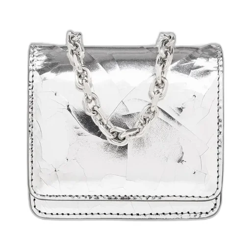 Maison Margiela Metallic-Finish Chain-Linked Crossbody Bag