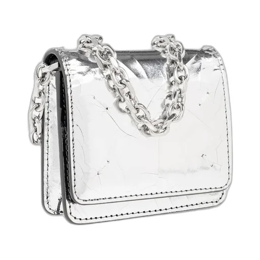 Maison Margiela Metallic-Finish Chain-Linked Crossbody Bag