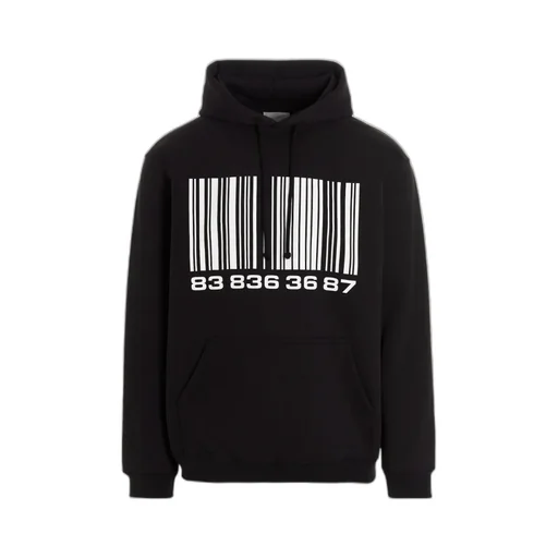 Vtmnts Barcode Printed Drawstring Hoodie