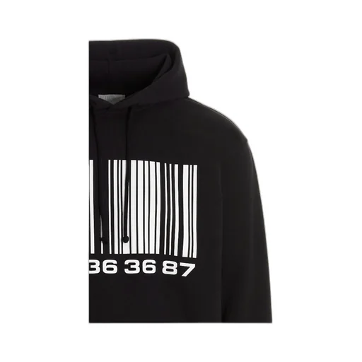 Vtmnts Barcode Printed Drawstring Hoodie