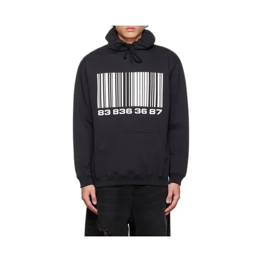 Vtmnts Barcode Printed Drawstring Hoodie