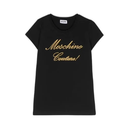 Moschino Kids Logo Embroidered Crewneck T-Shirt