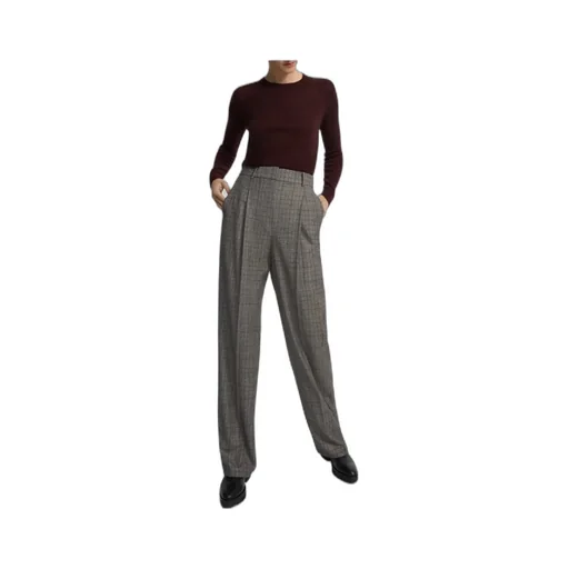 Checked Tailored Trousers