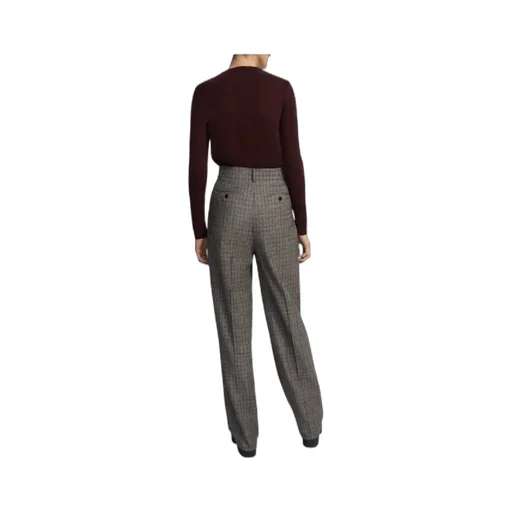 Checked Tailored Trousers