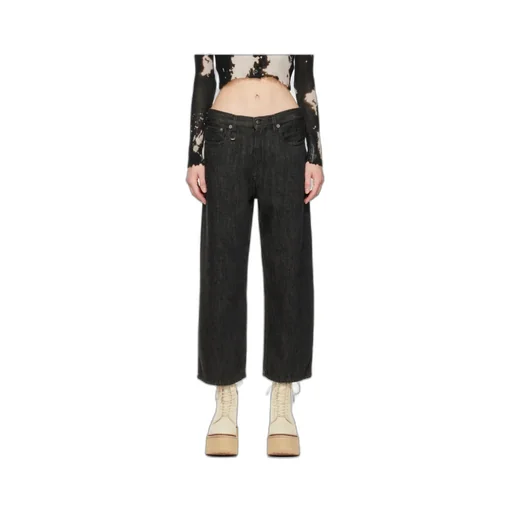 Wide Leg Cropped Jeans