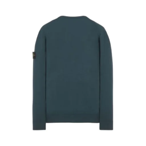 Compass-Patch Wool Cardigan