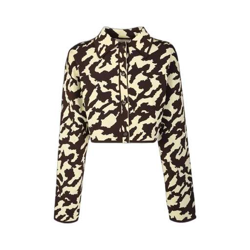Nanushka Printed Cropped Jacket