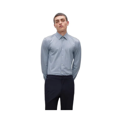 Geometric-Print Long-Sleeve Shirt