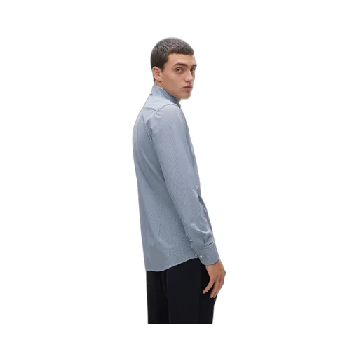 Geometric-Print Long-Sleeve Shirt