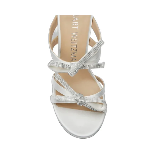 110Mm Sw Bow Crystal Embellished Sandals