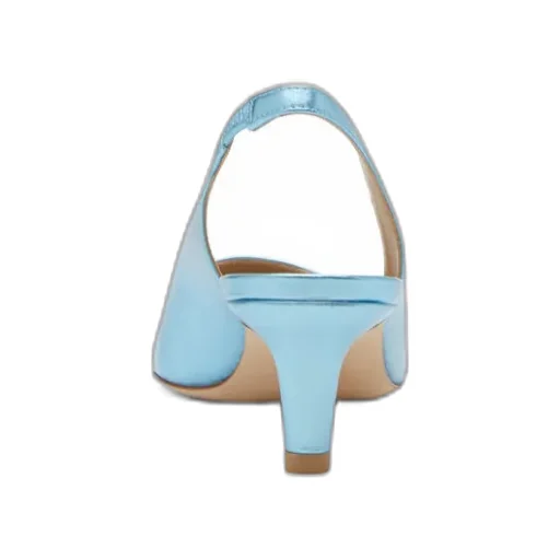 Metallic-Effect Pointed Pums