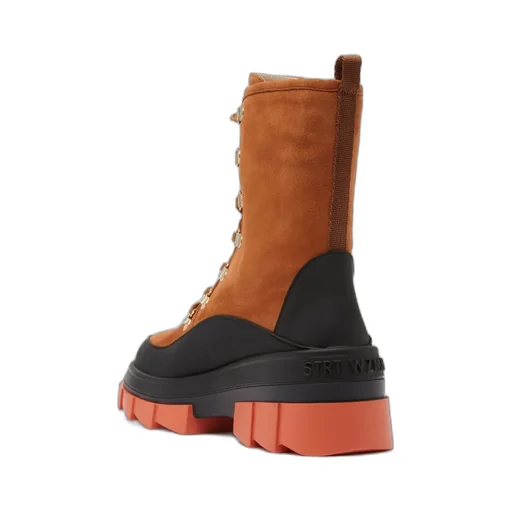 Chunky Lace-Up Suede Boots