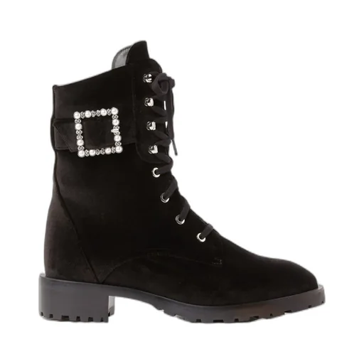 40Mm Buckle-Fastening Lace-Up Boots