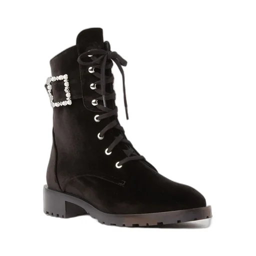 40Mm Buckle-Fastening Lace-Up Boots
