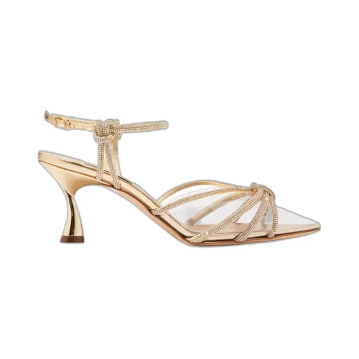Crystal Strappy-Design Sandals