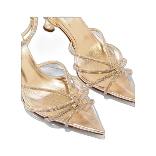 Crystal Strappy-Design Sandals