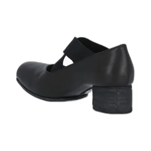 Logo Square Toe Heels