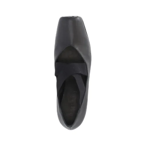 Logo Square Toe Heels