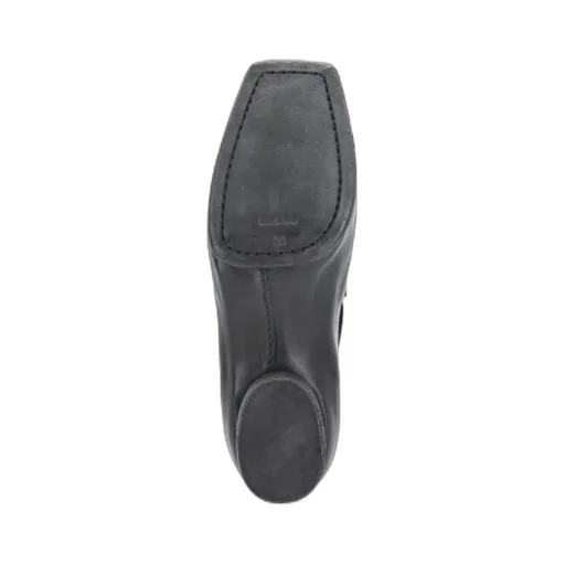 Logo Square Toe Heels
