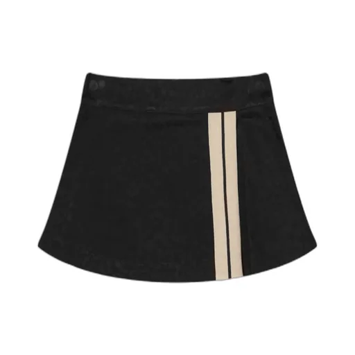 Palm Angels Stripe Detailed A-Line Mini Skirt