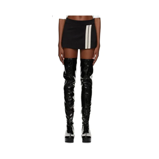 Palm Angels Stripe Detailed A-Line Mini Skirt
