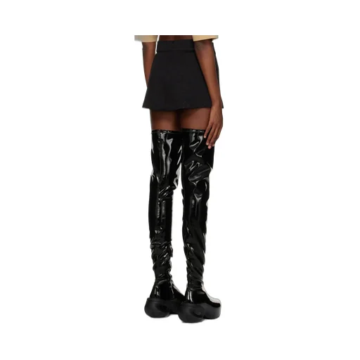 Palm Angels Stripe Detailed A-Line Mini Skirt