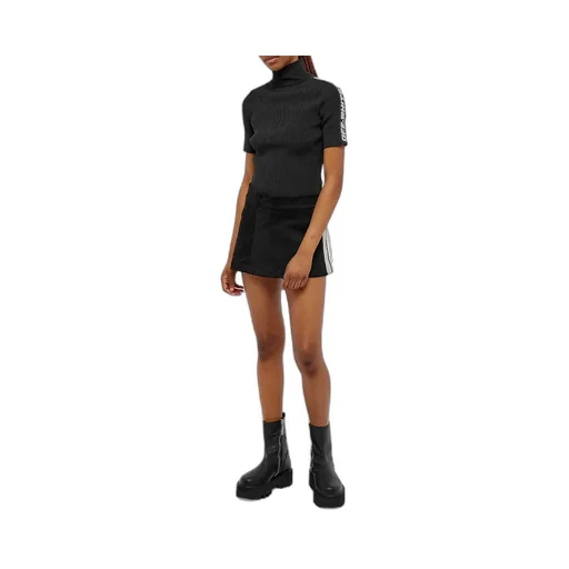 Palm Angels Stripe Detailed A-Line Mini Skirt