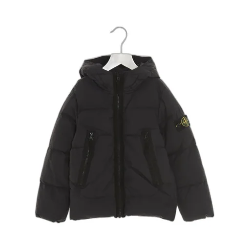 Stone Island Junior Logo Patch Padded Down Jacket