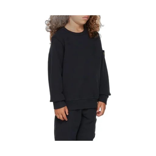 Stone Island Junior Logo Patch Crewneck Sweatshirt