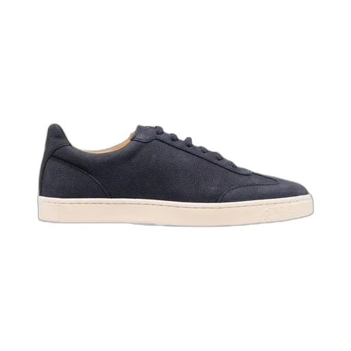 Grained Low-Top Sneakers