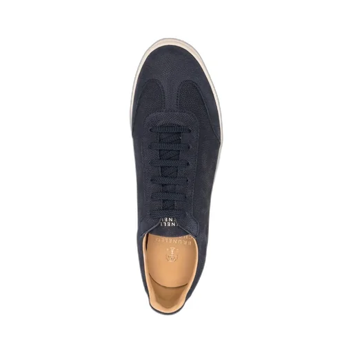 Grained Low-Top Sneakers