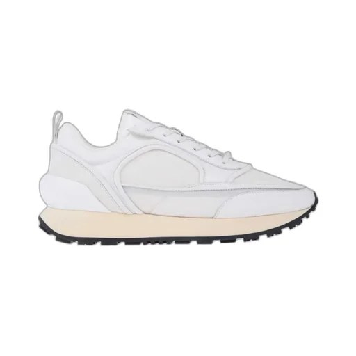 Balmain Panelled Lace-Up Sneakers