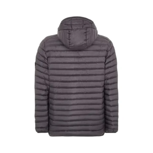 Stone Island Logo Patch Lightweight Hooded Down Jacket
